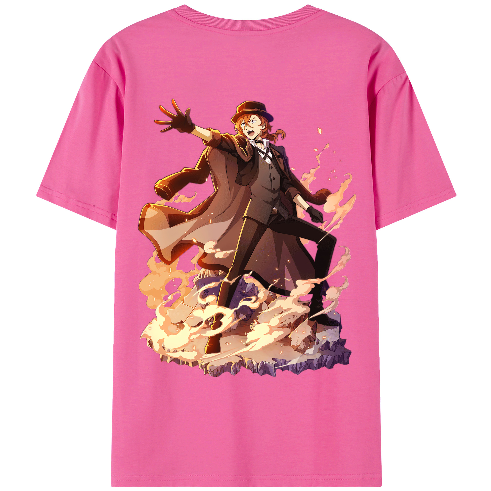 （画像用） 文豪ストレイドッグス Bungo Stray Dogs レディース半袖Tシャツ(バックプリント)